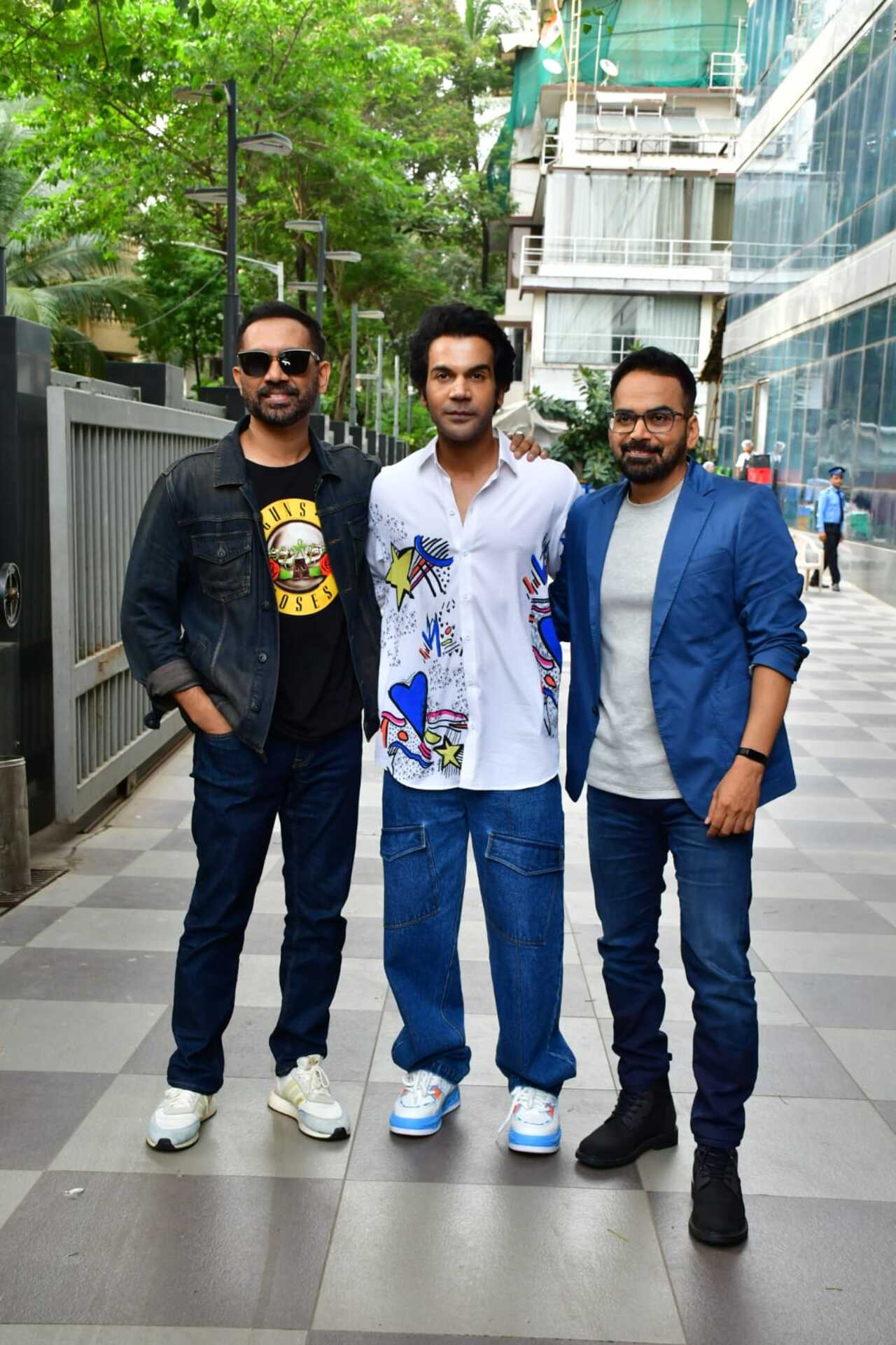 Rajkummar posed with the director duo Raj &amp; DK